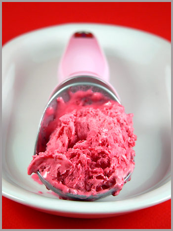 raspberry ice cream fake