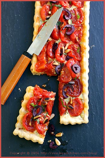 cherry tomato tart