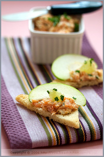 salmon rillettes