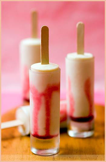 yogurt ice pop rhubarb raspberry