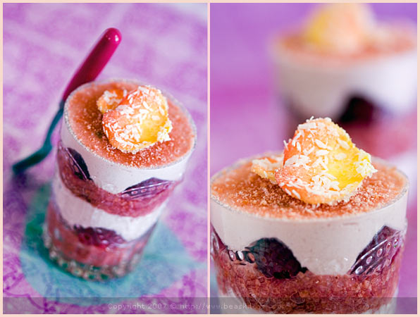 food styling photography verrine raspberry saveurs nomades rose