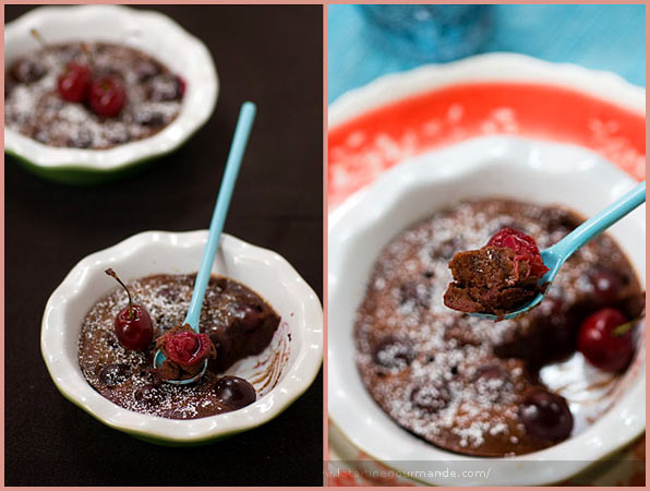 clafoutis cherry chocolate tartine gourmande