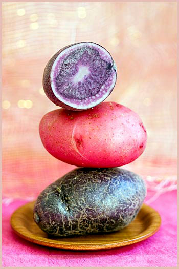 purple potato vitelotte tartine gourmande food styling