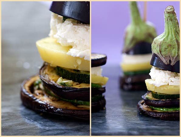 zucchini eggplant millefeuille