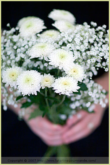 white flowers