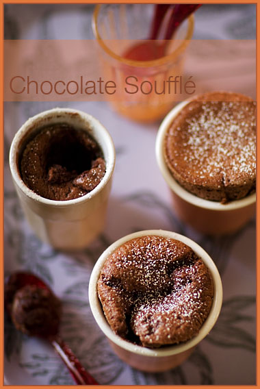 soufflé chocolate cardamom