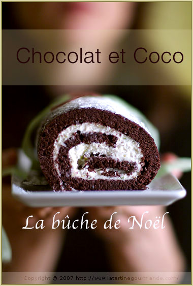 bûche Noël chocolate coconut gluten free