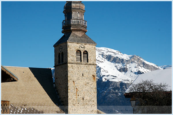 combloux baroque church french alps