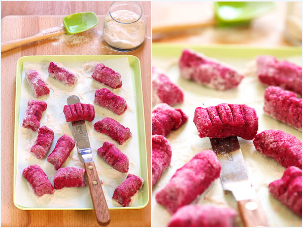 beet potato gnocchi