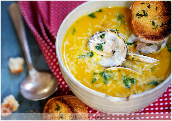 curried lentil squash soup clam