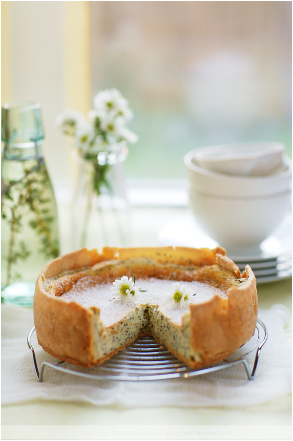 lemon poppyseed yogurt tart