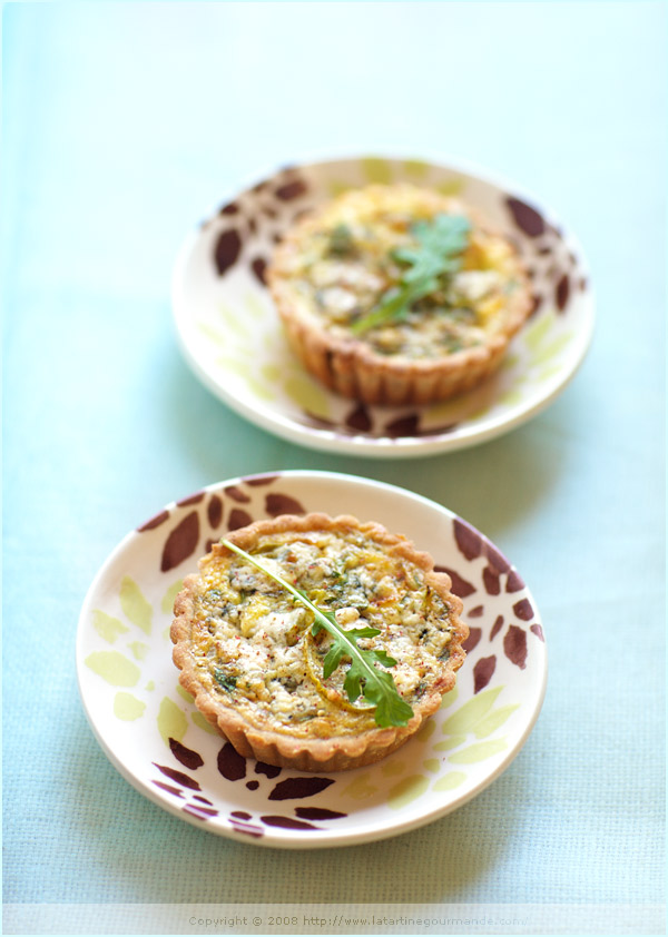 leek blue cheese quiche tomato