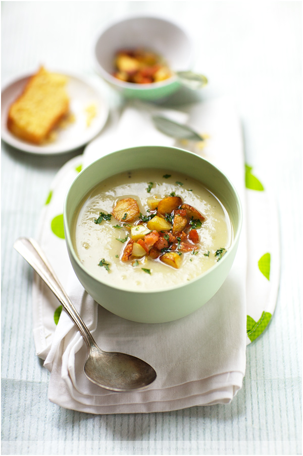 potato soup smoked salmon