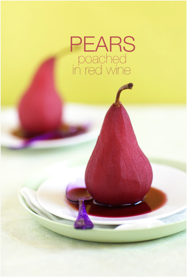 poached pears red wine boston globe