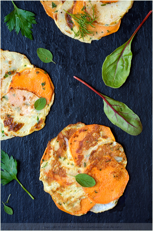 sweet potato turnip galette gluten free