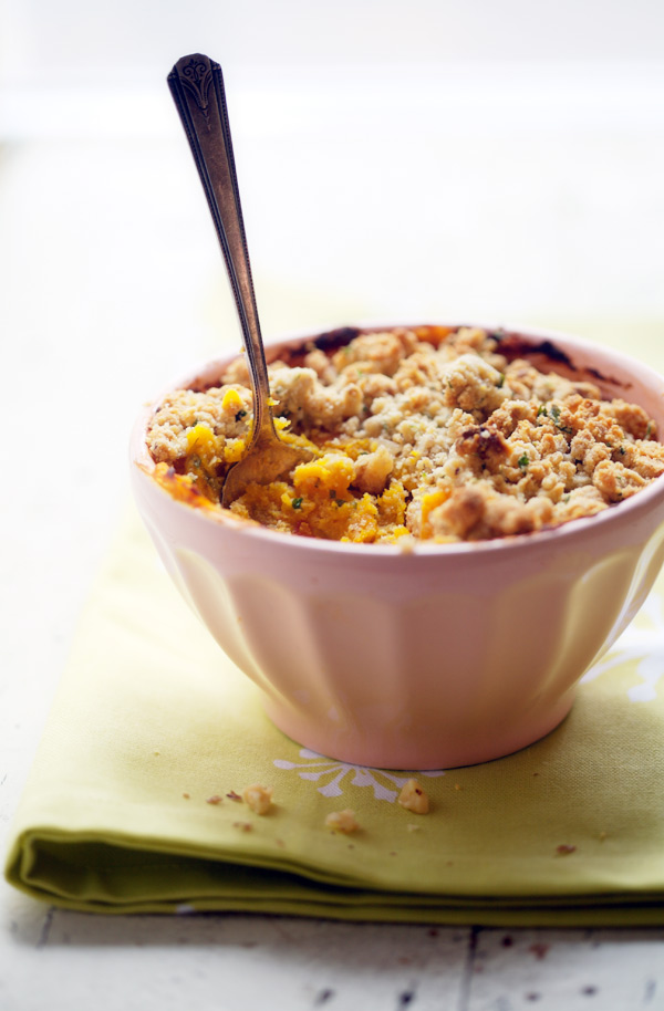 butternut squash savory crumble