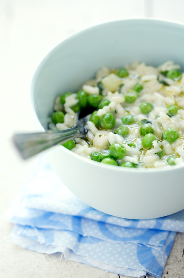 risotto peas basil lemon