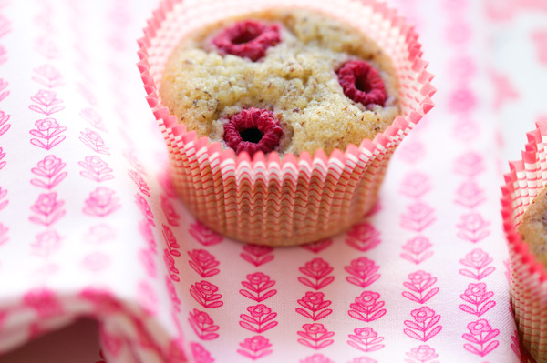 raspberry financier hazelnut almond gluten free