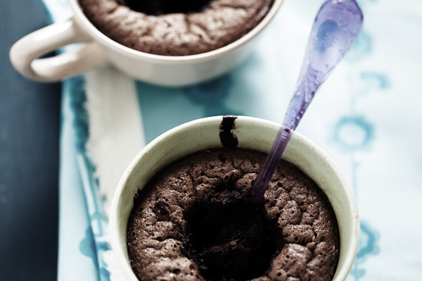 Molten chocolate cake tahini millet gluten free