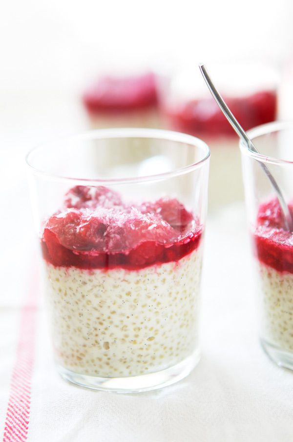 quinoa pudding coconut milk berries