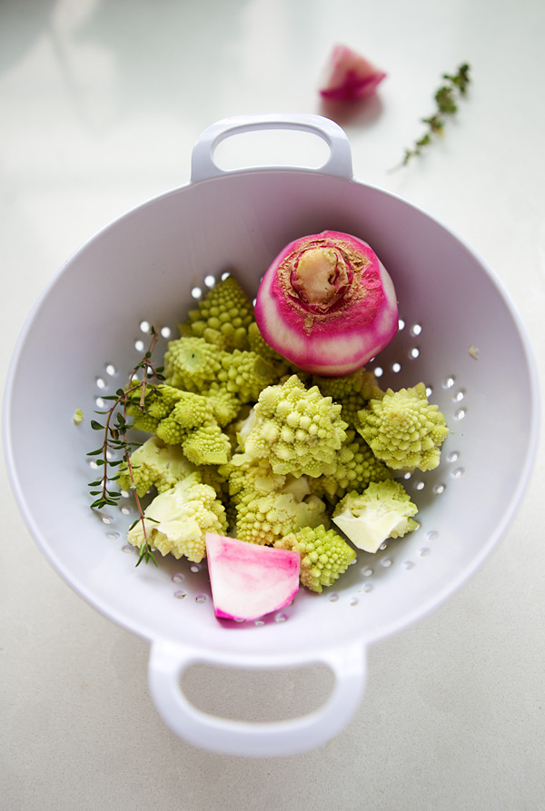 romanesco vegetable pink turnip