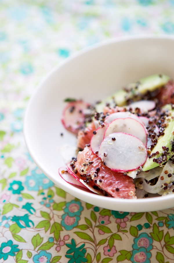 gluten free black quinoa salad