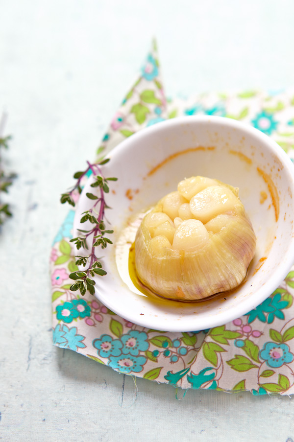 spring garlic roasted heal