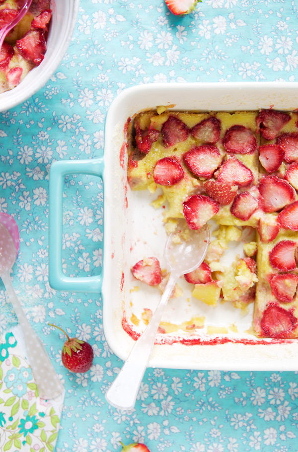 gluten free strawberry clafoutis