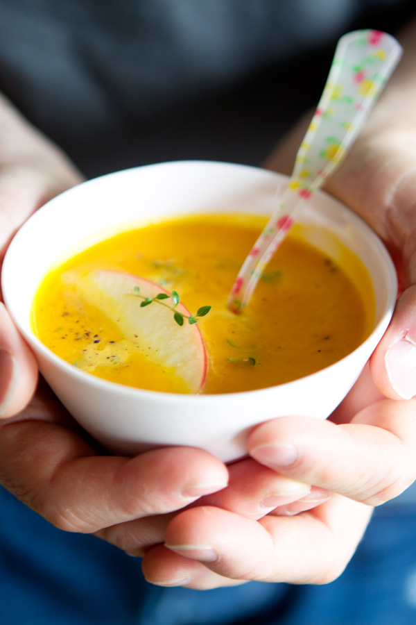 gluten free apple kabocha soup tartine gourmande