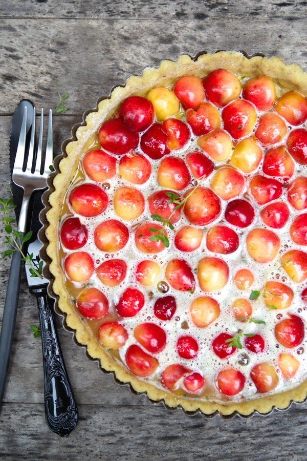 gluten free cherry tart recipe tartine gourmande